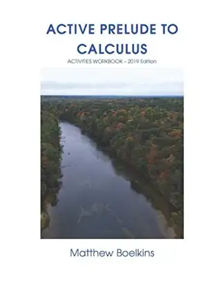 Active Prelude to Calculus Activities Workbook