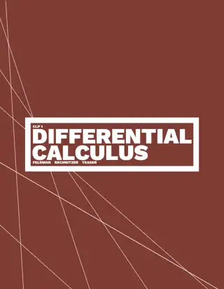 CLP-1 Differential Calculus