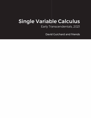 Single Variable Calculus