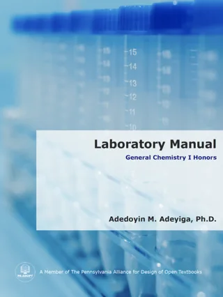 Laboratory Manual: General Chemistry I Honors